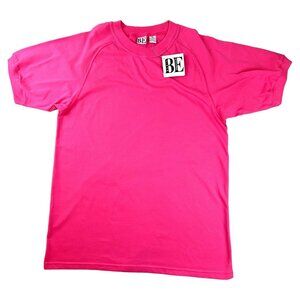Womens Pink T-Shirt with Raglan Sleeves size Medium Cotton/Poly NWT JH1458